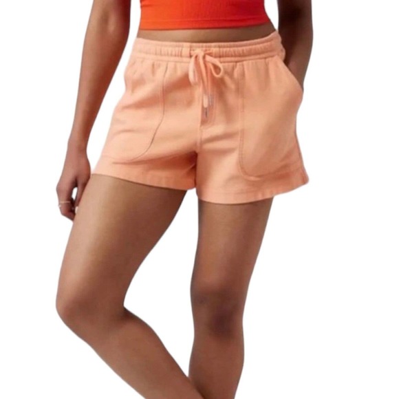 Athleta Farallon Peach Pull On Athletic Shorts Women’s Size XL - Picture 1 of 9